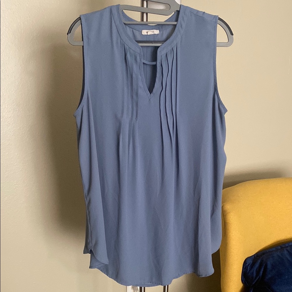 Sleeveless Blue Women's Top